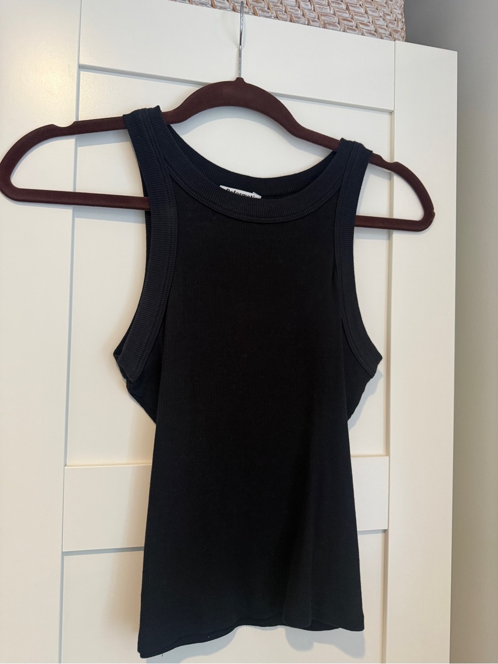 Reformation Black Ribbed Tank - Picture 2 of 5